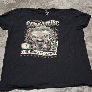 Pennywise Funko Black Graphic T-Shirt Size